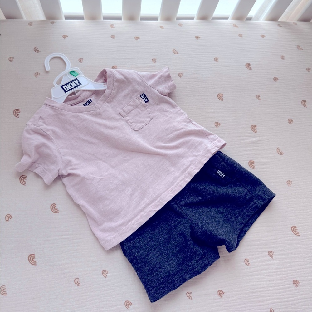 DKNY 18M T-Shirt and Shorts Set